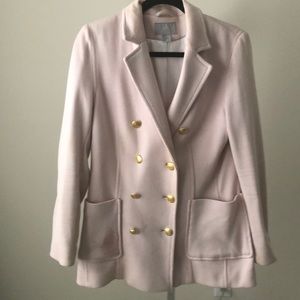 Gold button pink blazer